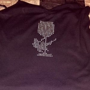 Black Spaghetti Strap Wine Glass Swinger